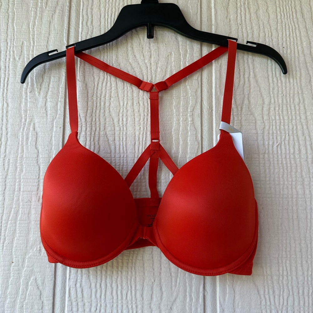 Modern Movement Red Bra